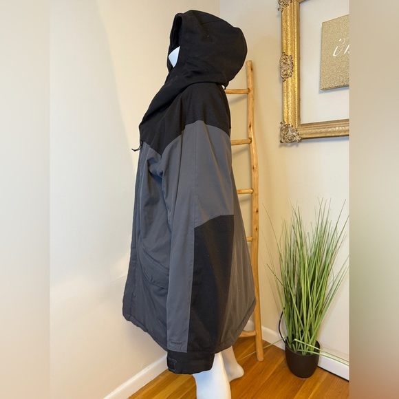 The North Face Men's XL Dry Vent Mid Length Black Gray Jacket Parka Down - Picture 3 of 11